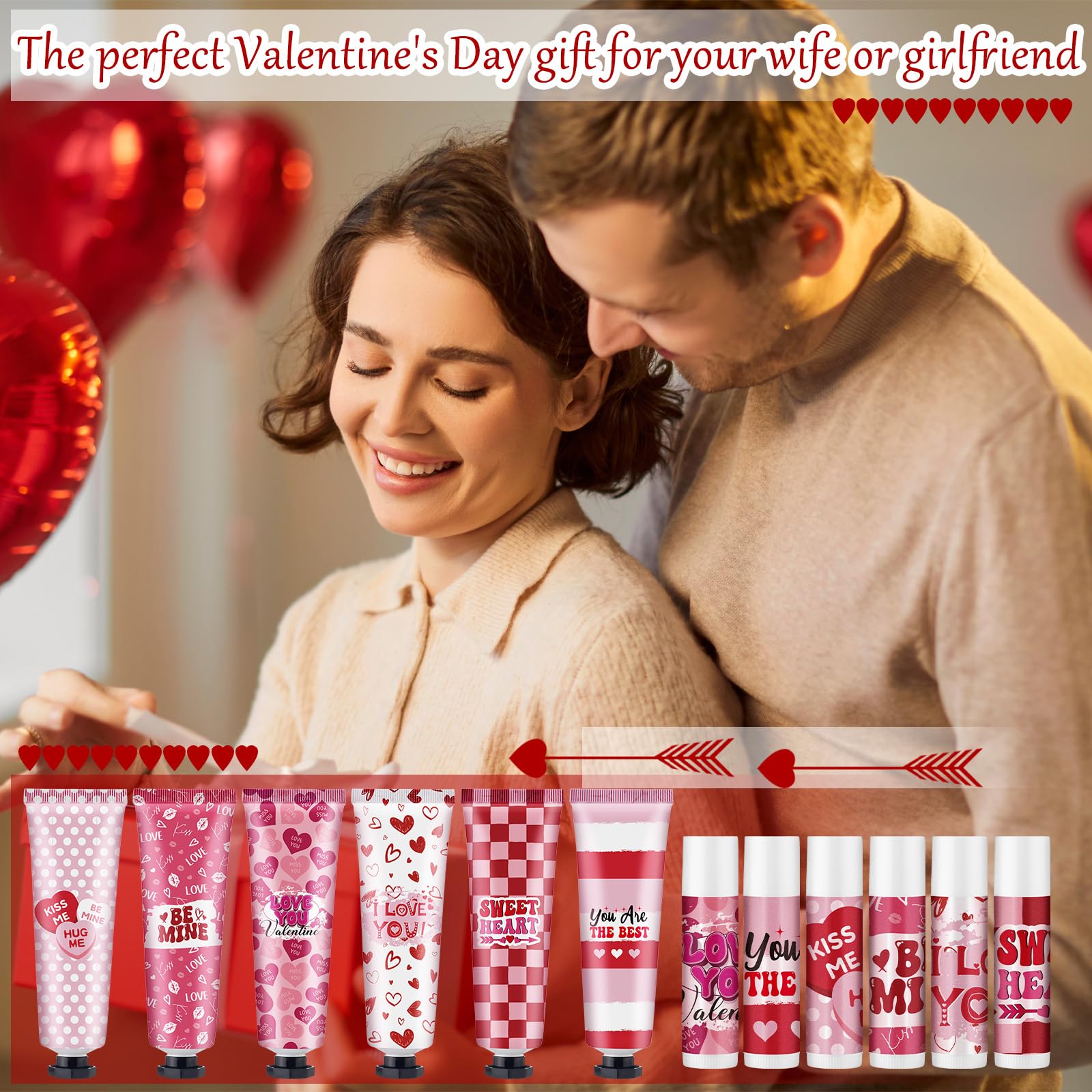 Loopeer Valentine back card design adds a heartfelt touch to gifts