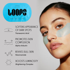 LOOPS Hydrating Hydrogel Eye Masks Kit-Red, silky serum detail image for nourishing eye care.