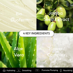 LOOPS lip mask serum dispense close-up highlighting conditioning hydration for lips.