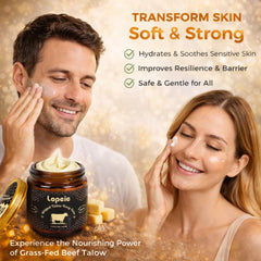 Lopeie raw honey formula highlighting nourishing cream texture