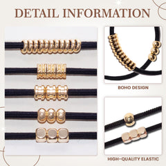 Loqpol gold metal beads close-up highlighting durable, rust-resistant accents.