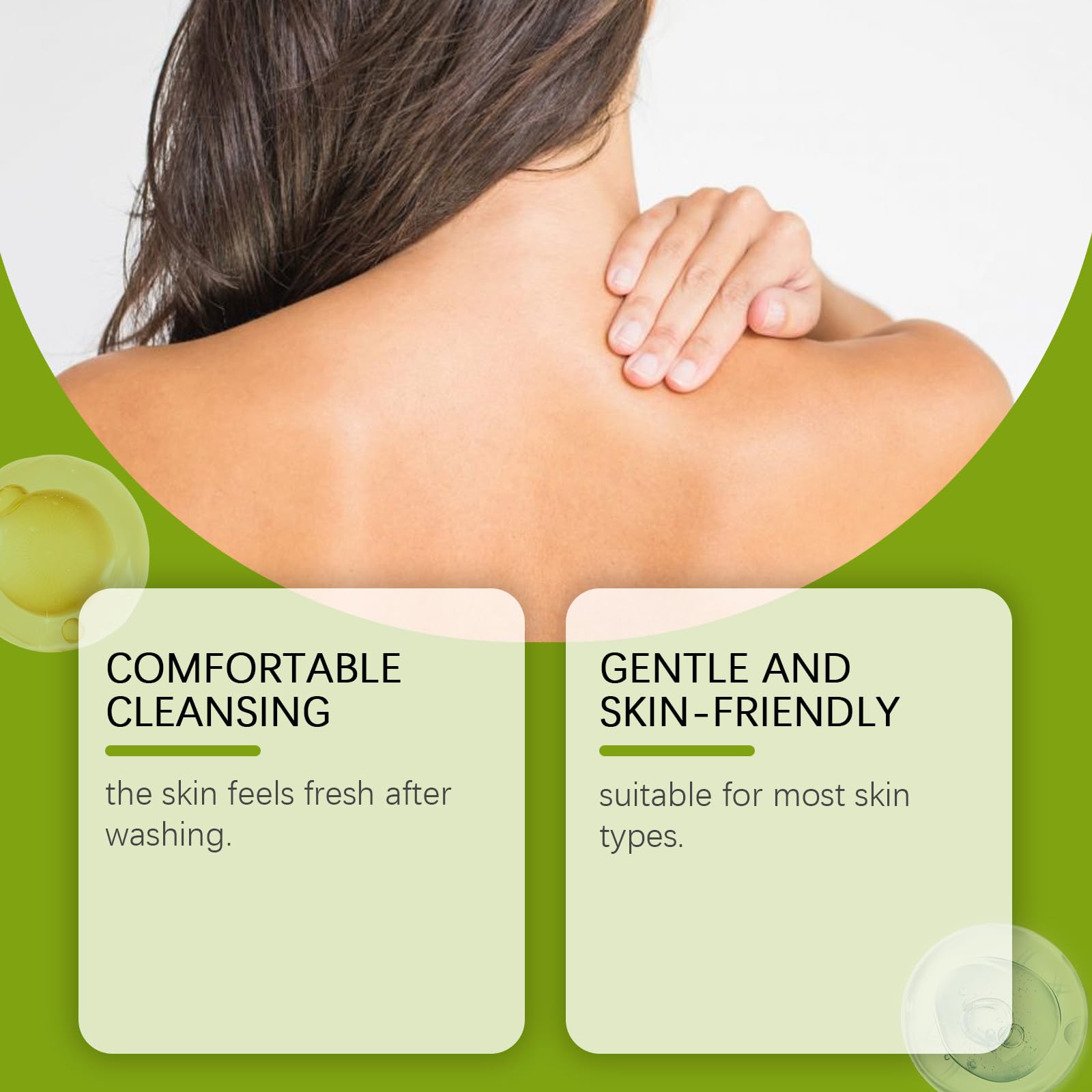 Loravey Foot and Body Soap Bar in hand emphasizes versatile daily cleanser for all skin types.