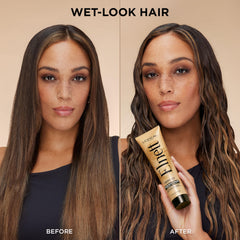 Ideal for damp hair to achieve smooth slick-back results.