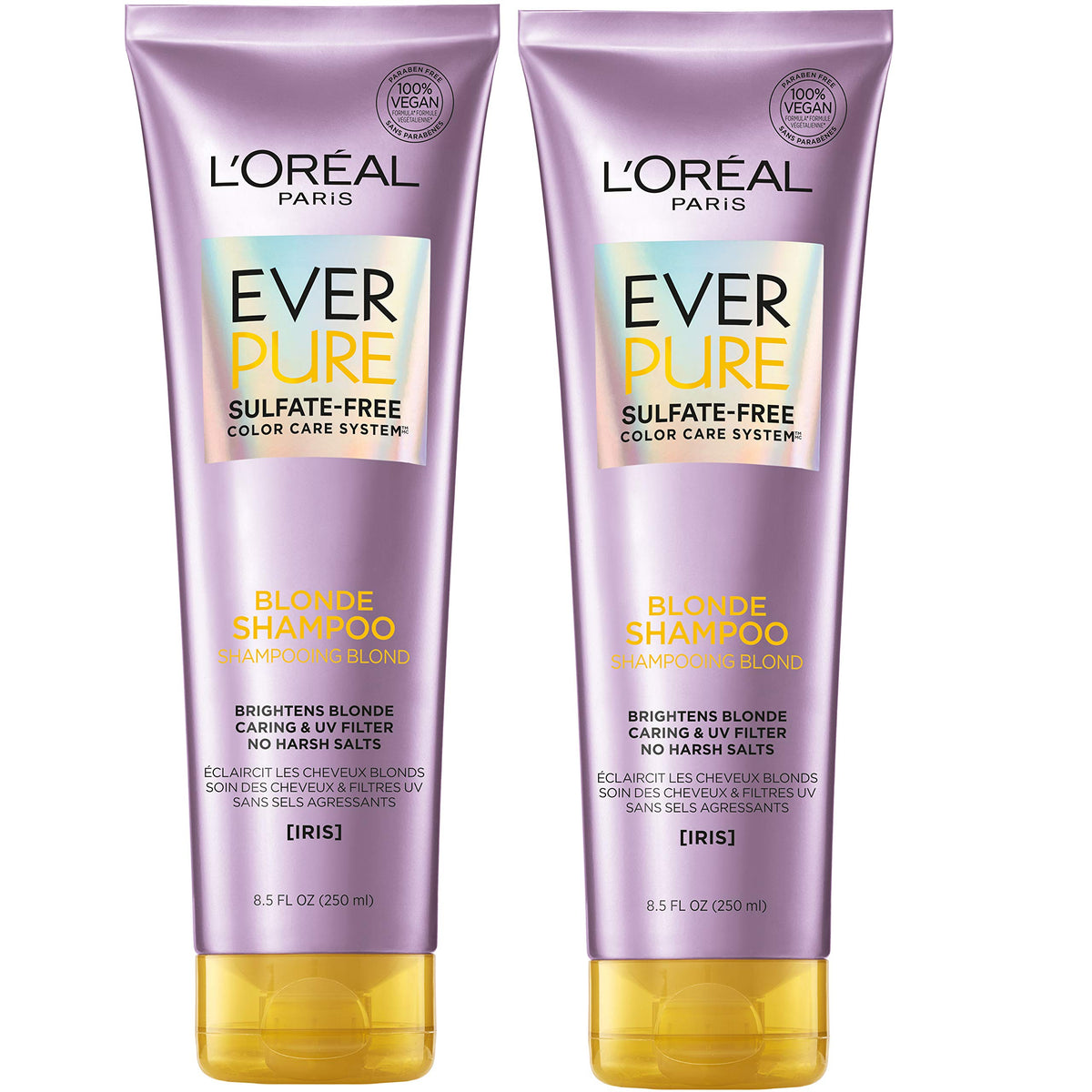 L'Oreal Paris EverPure Blonde shampoo bottle neutralizing brass on color-treated hair