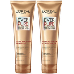 L'Oreal Paris EverPure shampoo bottle offering deep hydration for dry hair.