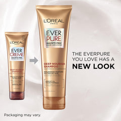 L'Oreal Paris EverPure packaging shows color-safe, sulfate-free formula.