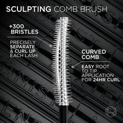 L'Oreal Extensionist Mascara 24-hour wear demonstration.