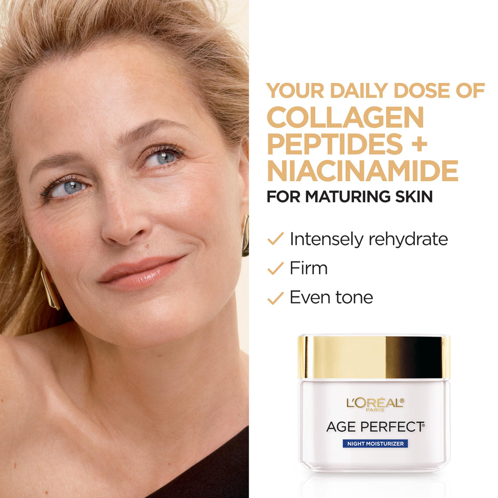 L'Oreal Paris Age Perfect Collagen Expert texture swirl on hand suggests quick absorption and non-greasy feel