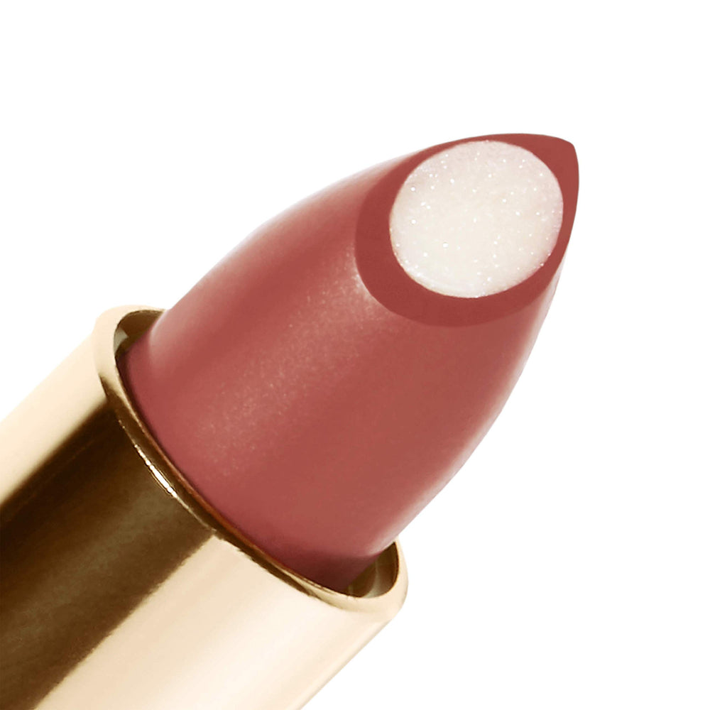 Bright Mocha swatch on skin showing creamy, hydrating finish.