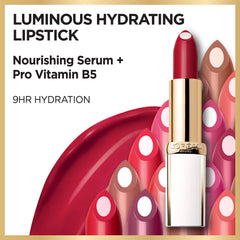 L'Oreal Paris Age Perfect lipstick glides smoothly without feathering into lip lines.
