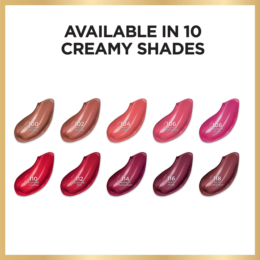 Packaging front of Age Perfect lipstick for quick touch-ups.