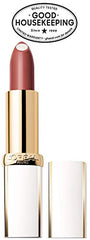 Soft-matte finish on lips with long-lasting color.