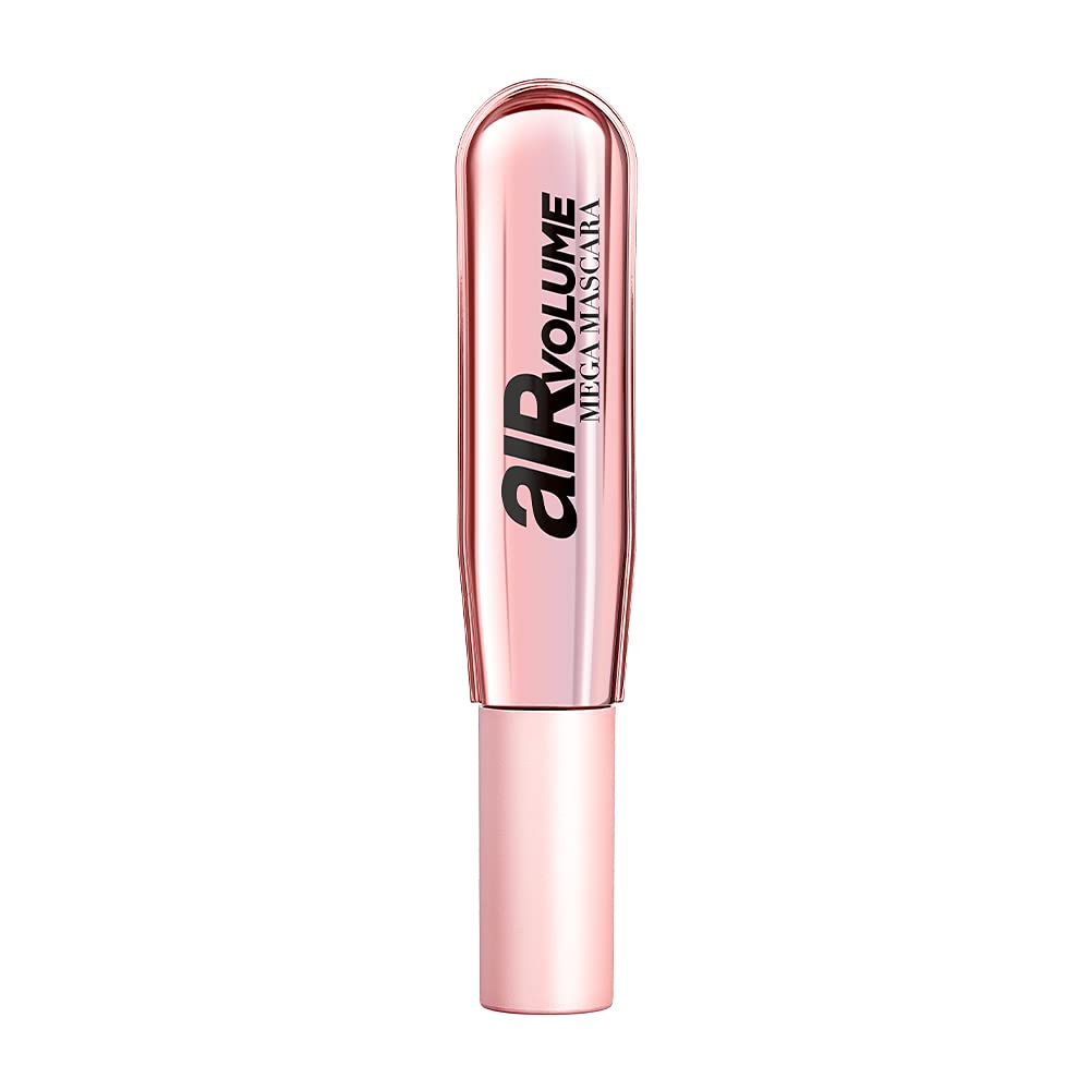 L'Oreal Paris Air Volume Mega Mascara bottle close-up showing weightless volume.