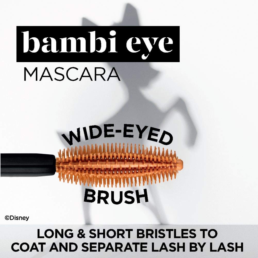 L'Oreal Paris Bambi Eye mascara's velvety black formula coats lashes smoothly.