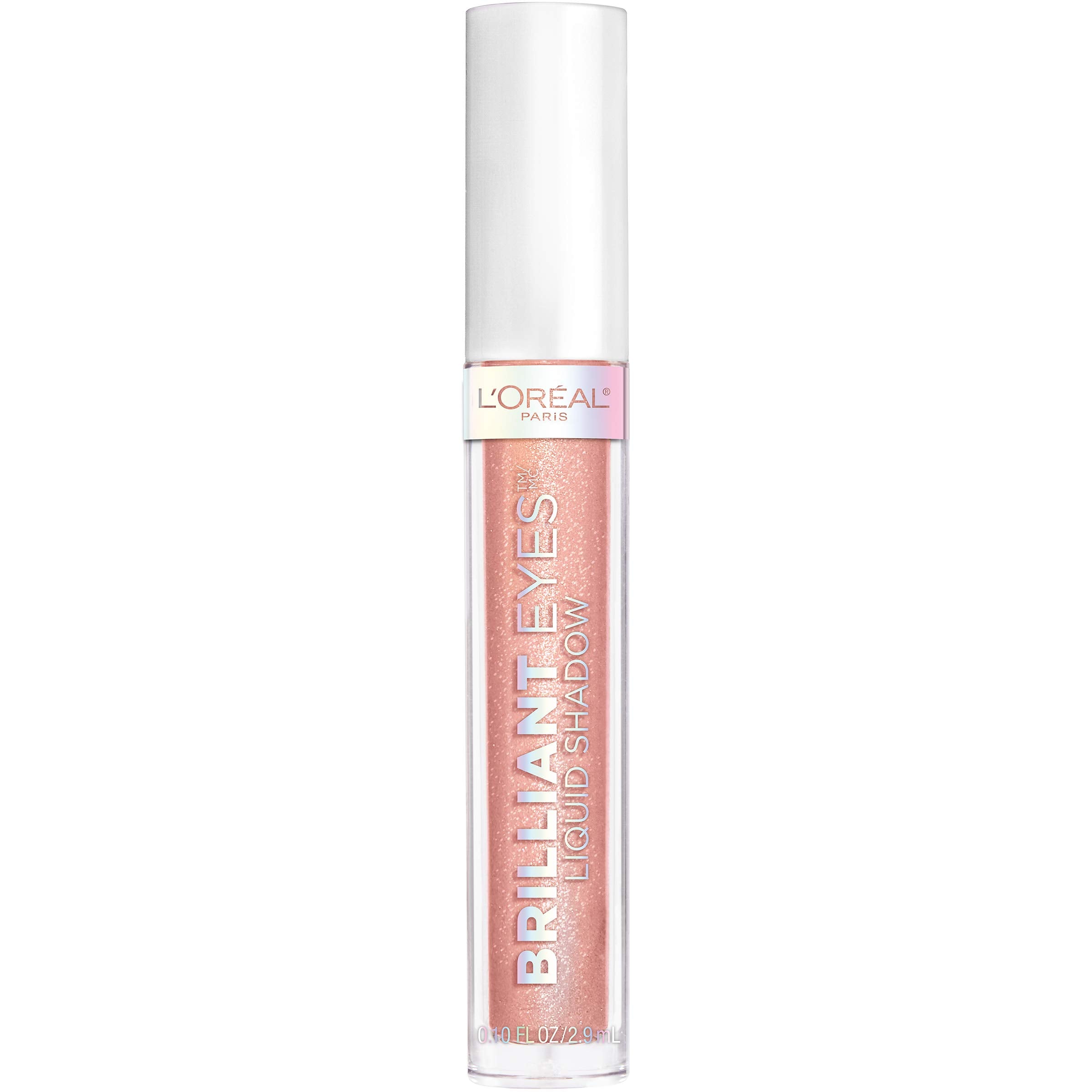 Close-up of luminous pearl pigments in Brilliant Eyes for lightweight wear