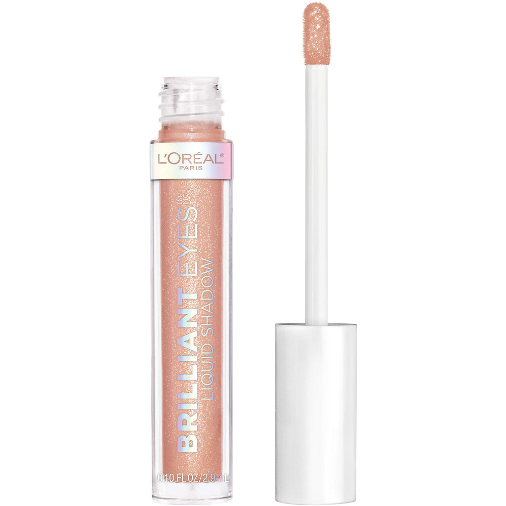 L'Oreal Paris Brilliant Eyes Rose Gem tube showcases high-shimmer liquid eye shadow.