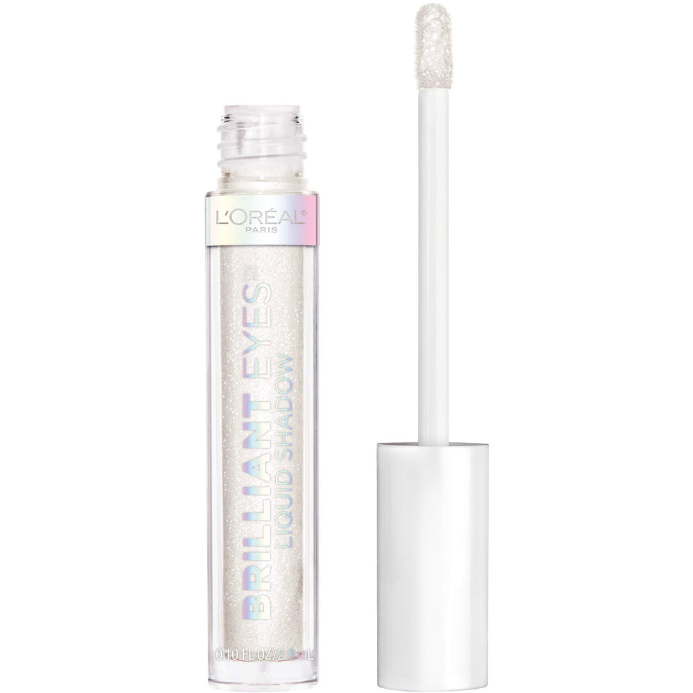 L'Oreal Paris Brilliant Eyes with string-of-pearls applicator deposits precise shimmer on lids