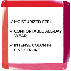 Non-sticky texture feels light and comfortable on lips with Brilliant Signature.
