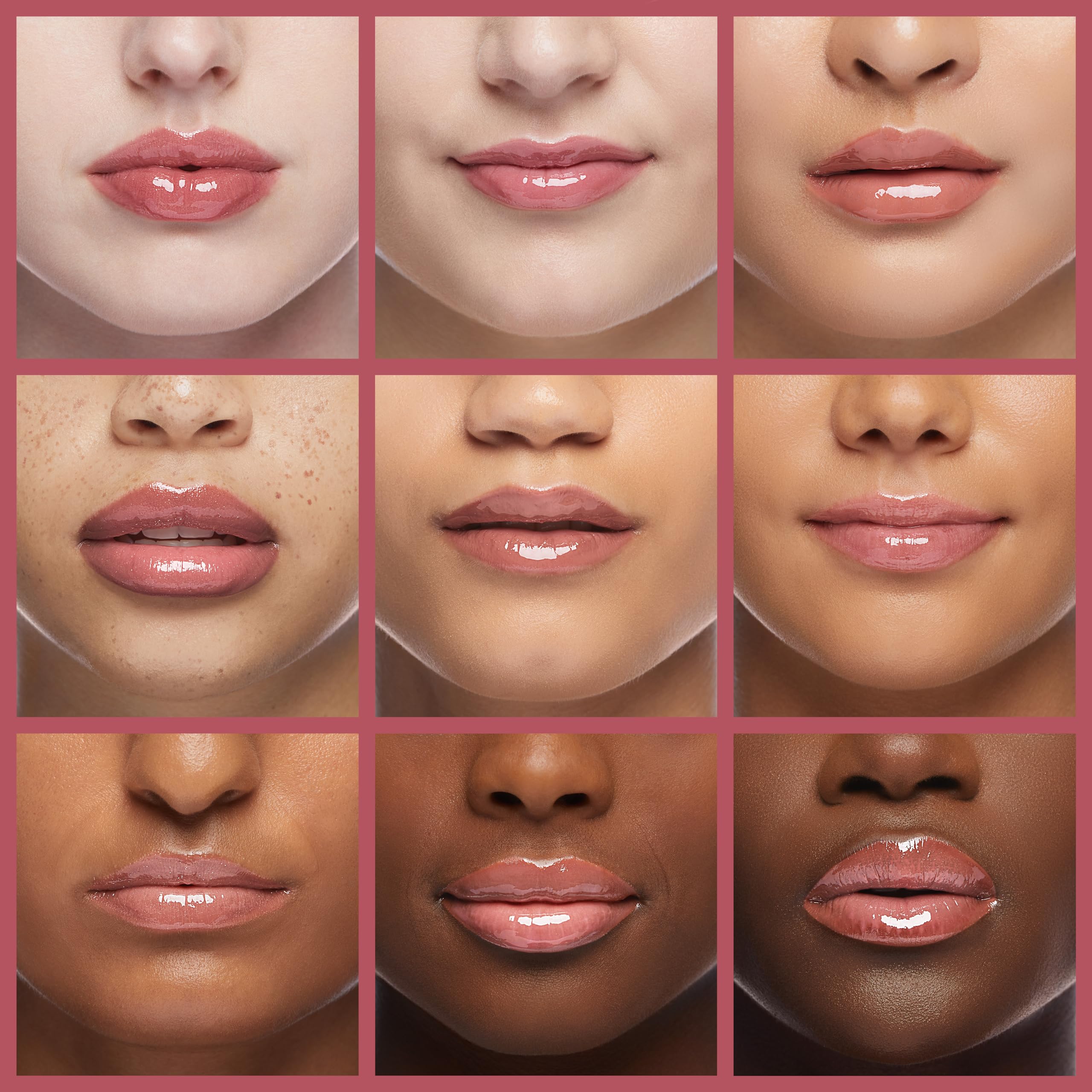 Pink shade close-up reveals glossy shine and bold color from Brilliant Signature.