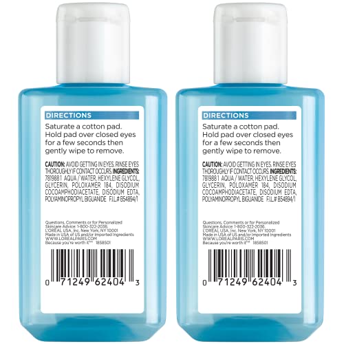 L'Oreal Paris Clean Artiste remover with cotton pad for fast oil-free removal