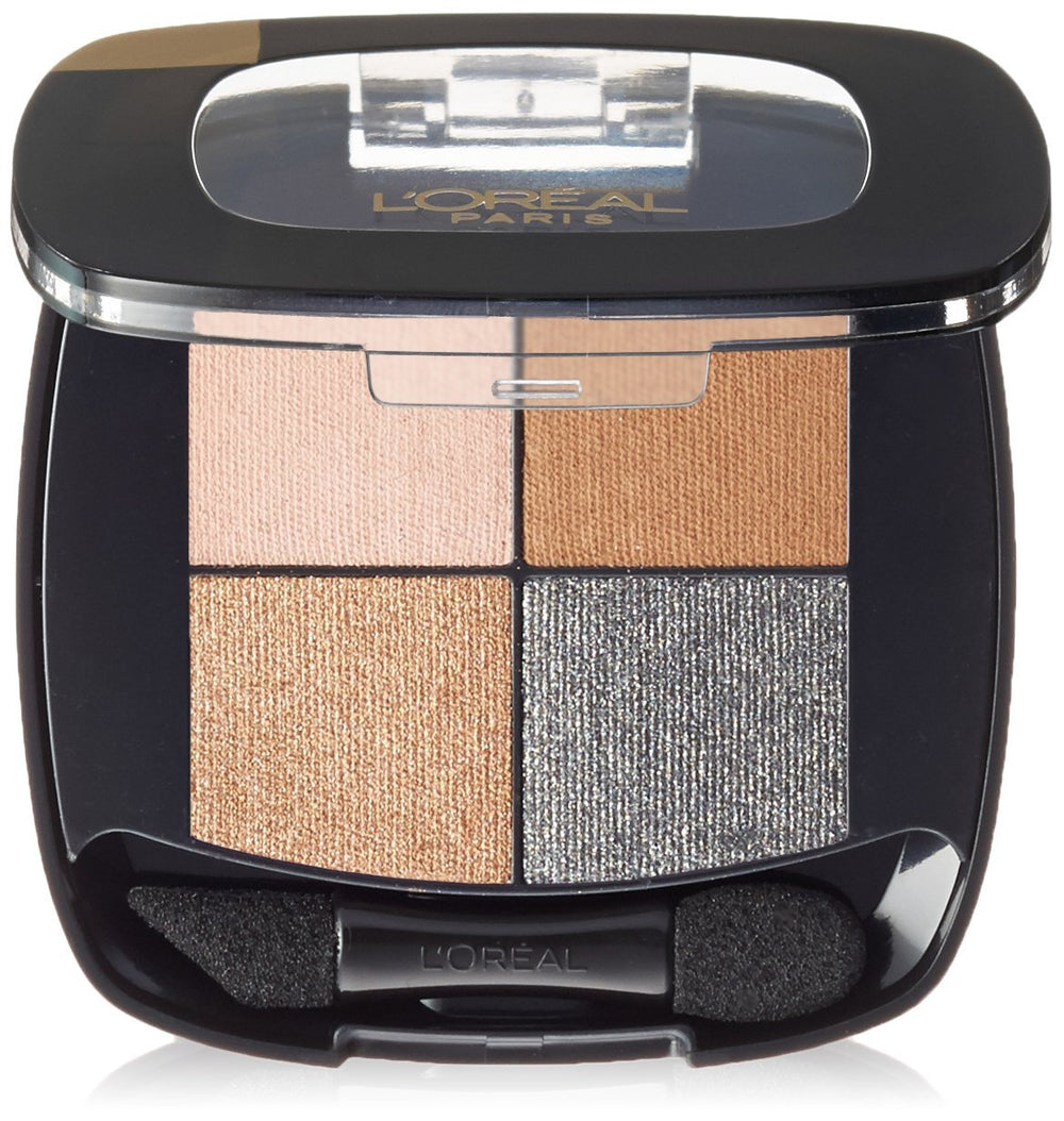 L'Oréal Paris Colour Riche Eye Pocket Palette French Biscuit quad with versatile finishes for day to night looks.