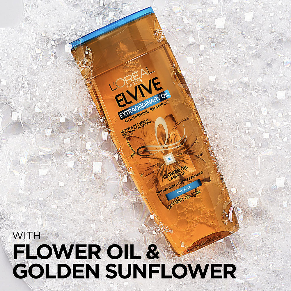 Soft, shiny strands after washing reflect nourished, weightless feel.