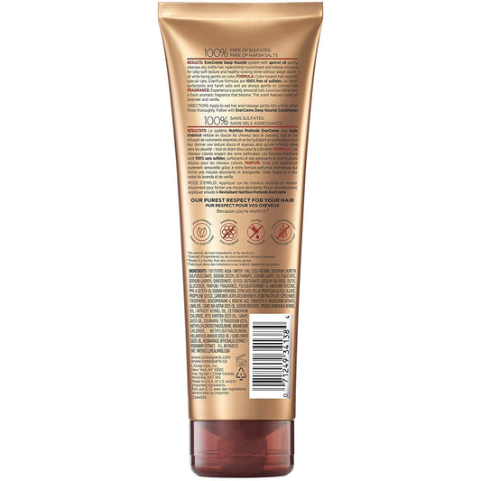 L'Oreal Paris EverCreme apricot oil bottle close-up highlighting nourishing ingredient