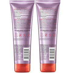 L'Oreal Paris EverPure Frizz-Defy Conditioner cream texture highlights creamy formula.