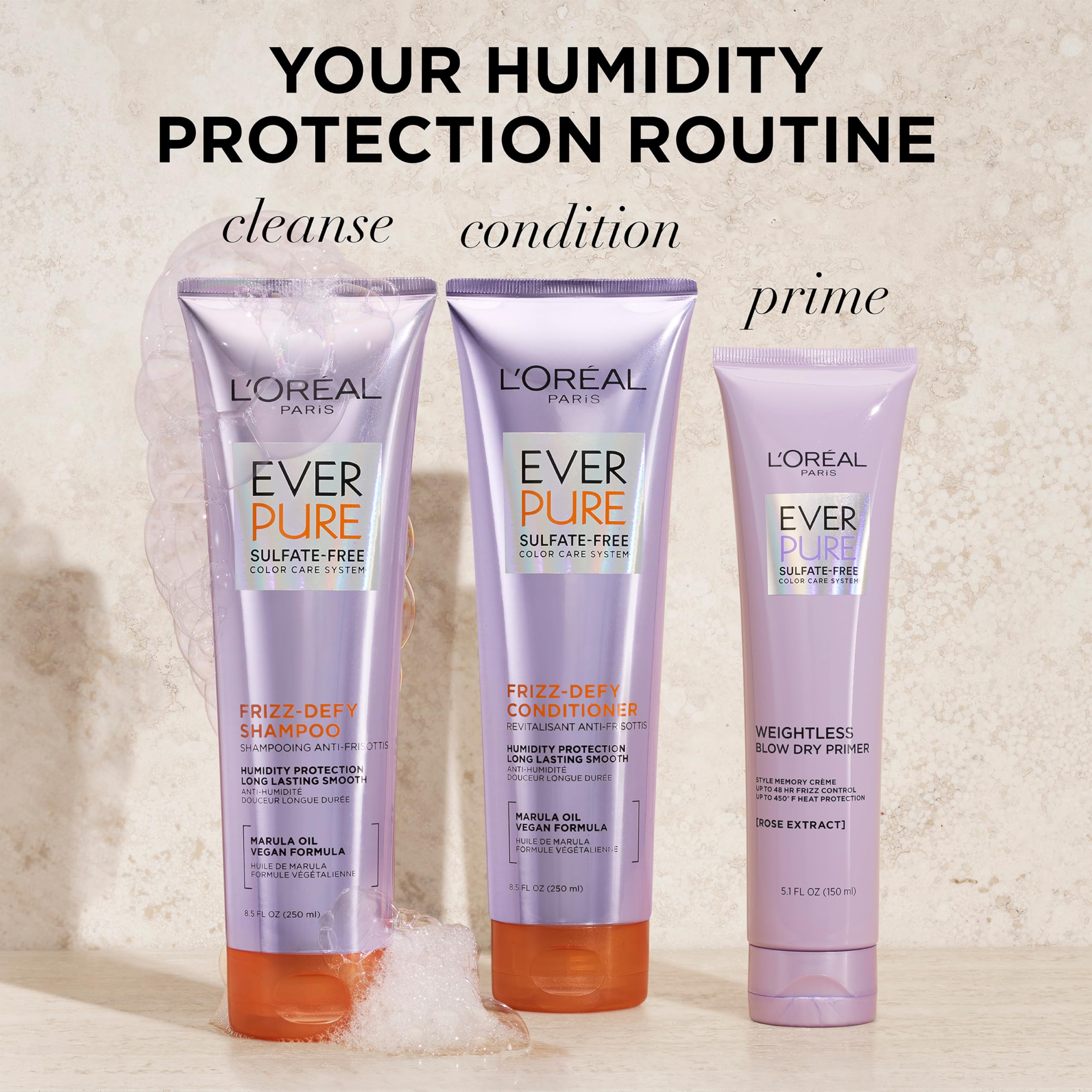 Frizz Defy Conditioner bottle delivering detangling and smoothness
