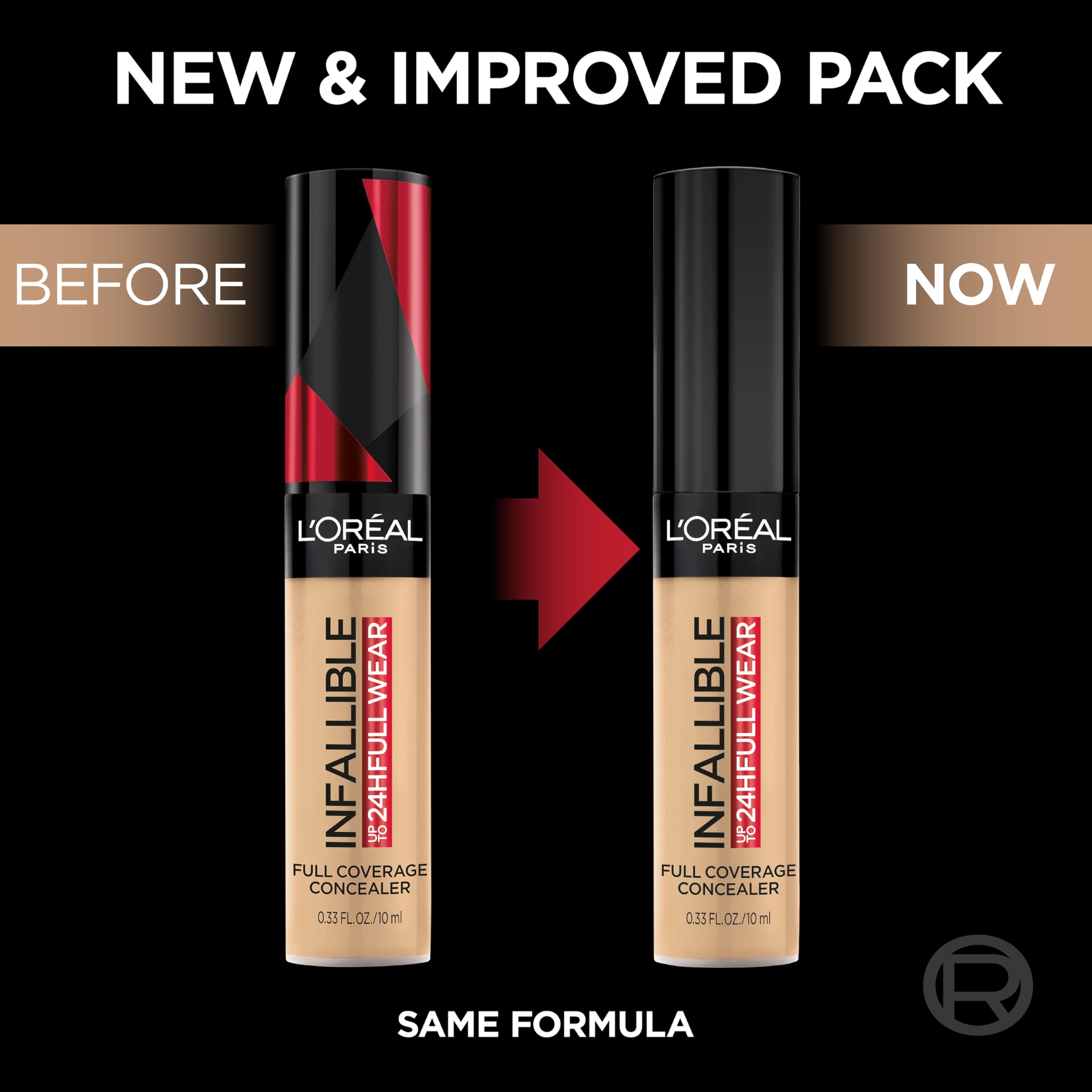 L’Oréal Paris Full Wear Concealer oatmeal shade swatches on skin for shade matching