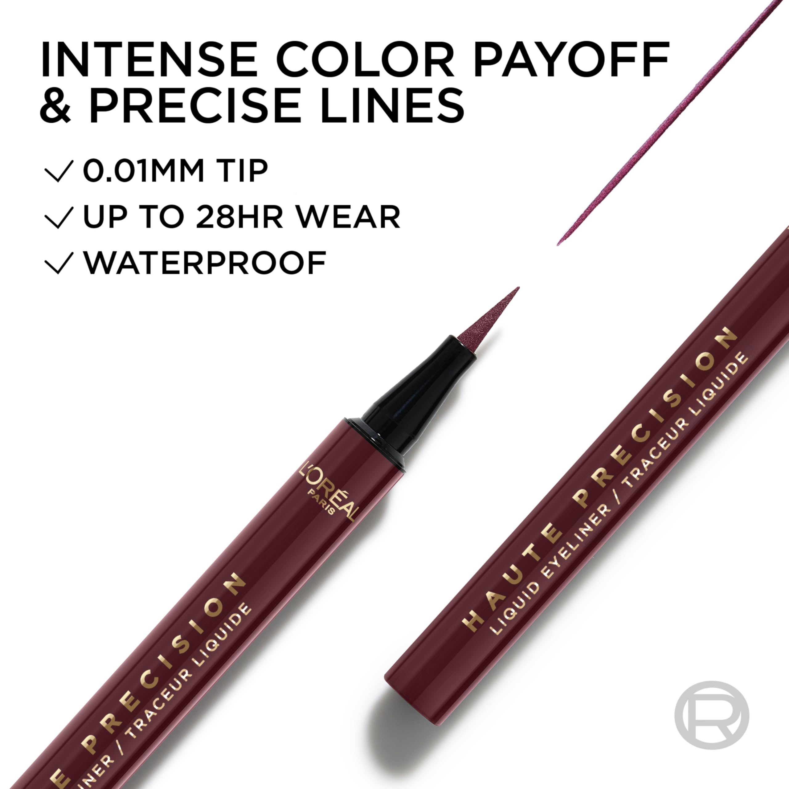 L'Oreal Paris Burgundy Cashmere swatches show rich color for versatile looks