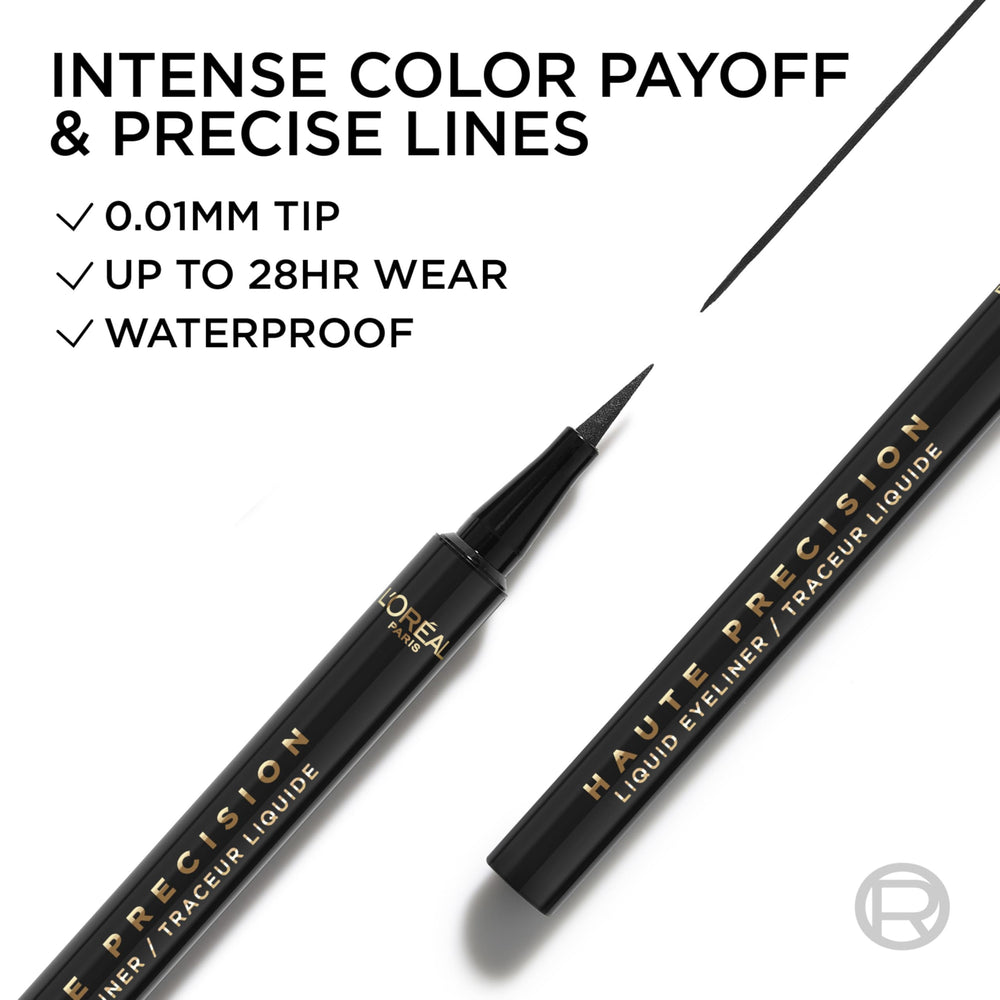 Waterproof formula visible on lid with smudge-free finish.