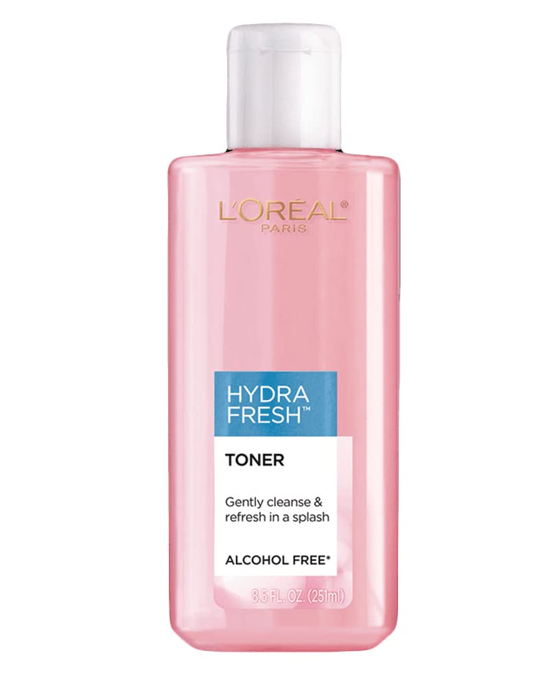 L'Oreal Paris HydraFresh Toner bottle for refreshed, smoother skin and gentle hydration