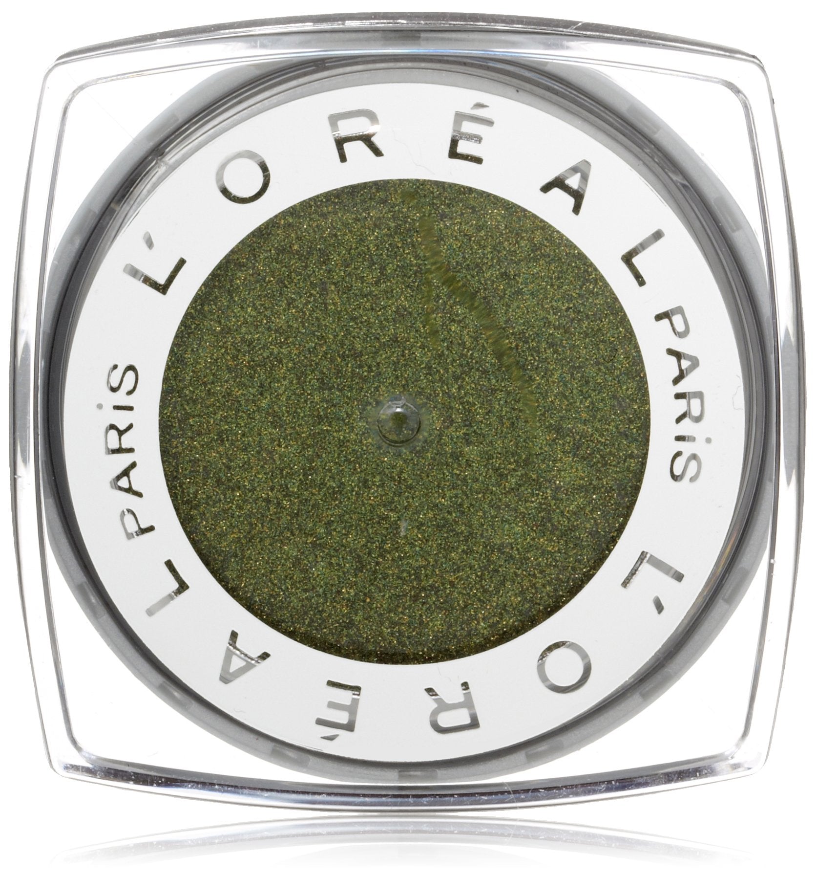 L'Oreal Paris Infallible 24HR Shadow Golden Emerald compact—vivid, long-lasting color.