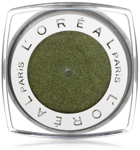 L'Oreal Paris Infallible 24HR Shadow Golden Emerald compact—vivid, long-lasting color.