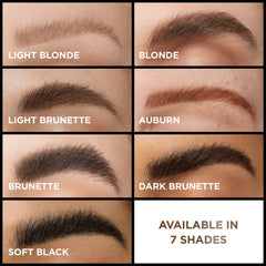 Application on brow line demonstrates easy shaping and control