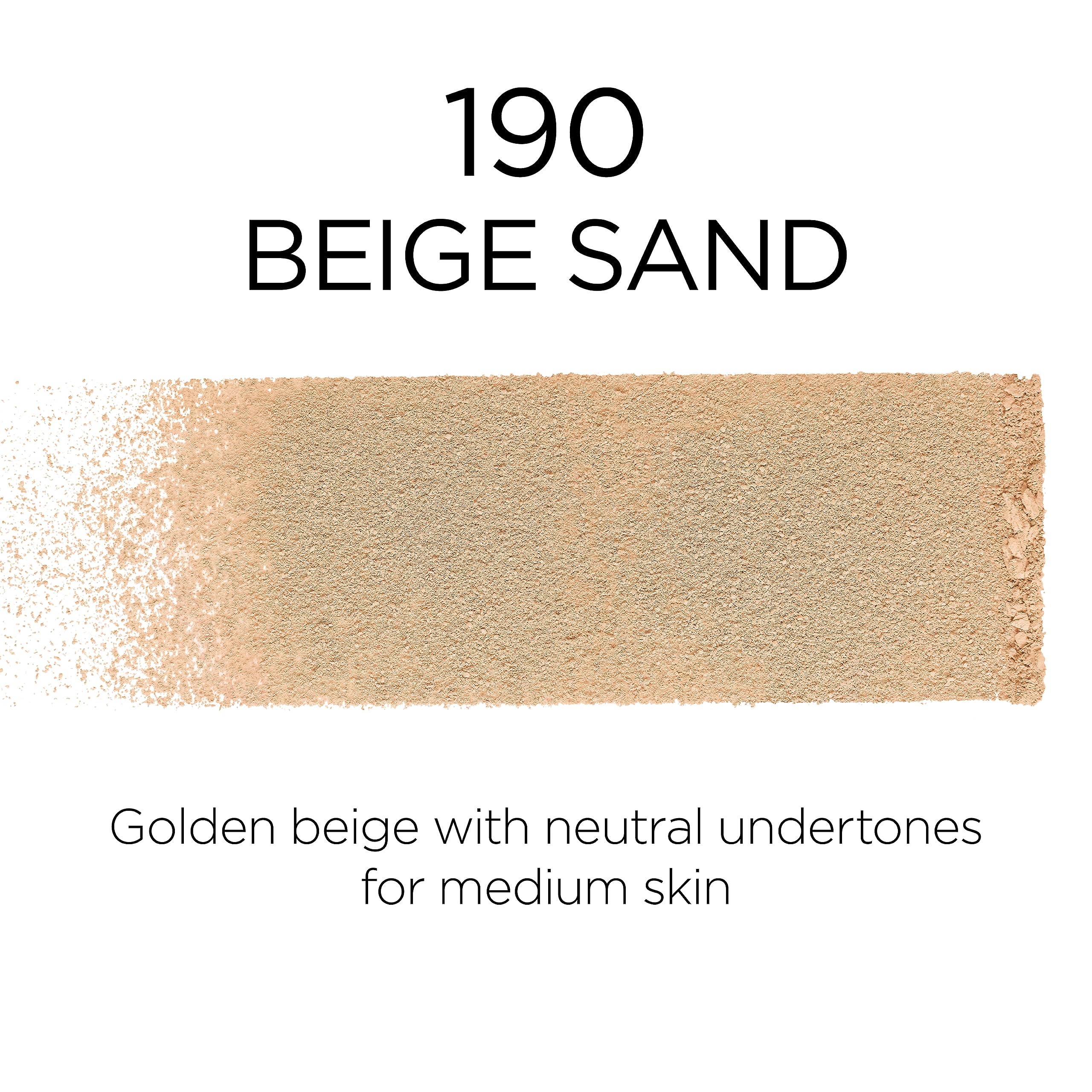 L'Oreal Paris Infallible Fresh Wear Foundation powder application with brush illustrates light, buildable coverage