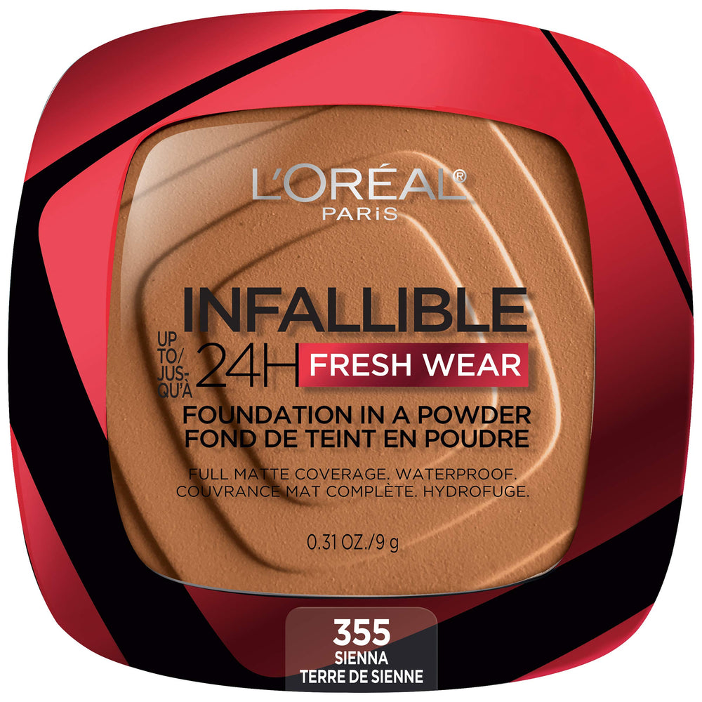 L'Oreal Paris Infallible Fresh Wear foundation powder compact with full coverage