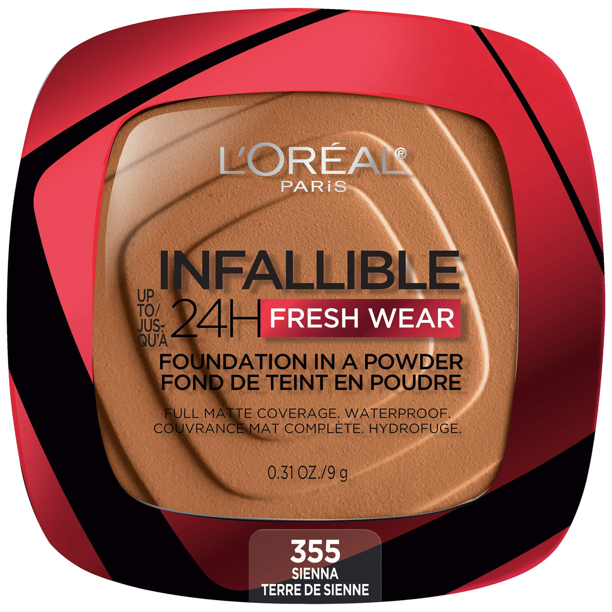 L'Oreal Paris Infallible Fresh Wear foundation powder compact with full coverage