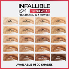 L Oreal Paris Infallible Fresh Wear powder dermatology tested for safety