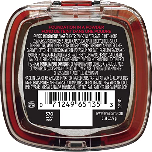 L'Oreal Paris Infallible Fresh Wear powder Mocha brush application demonstrates easy blend