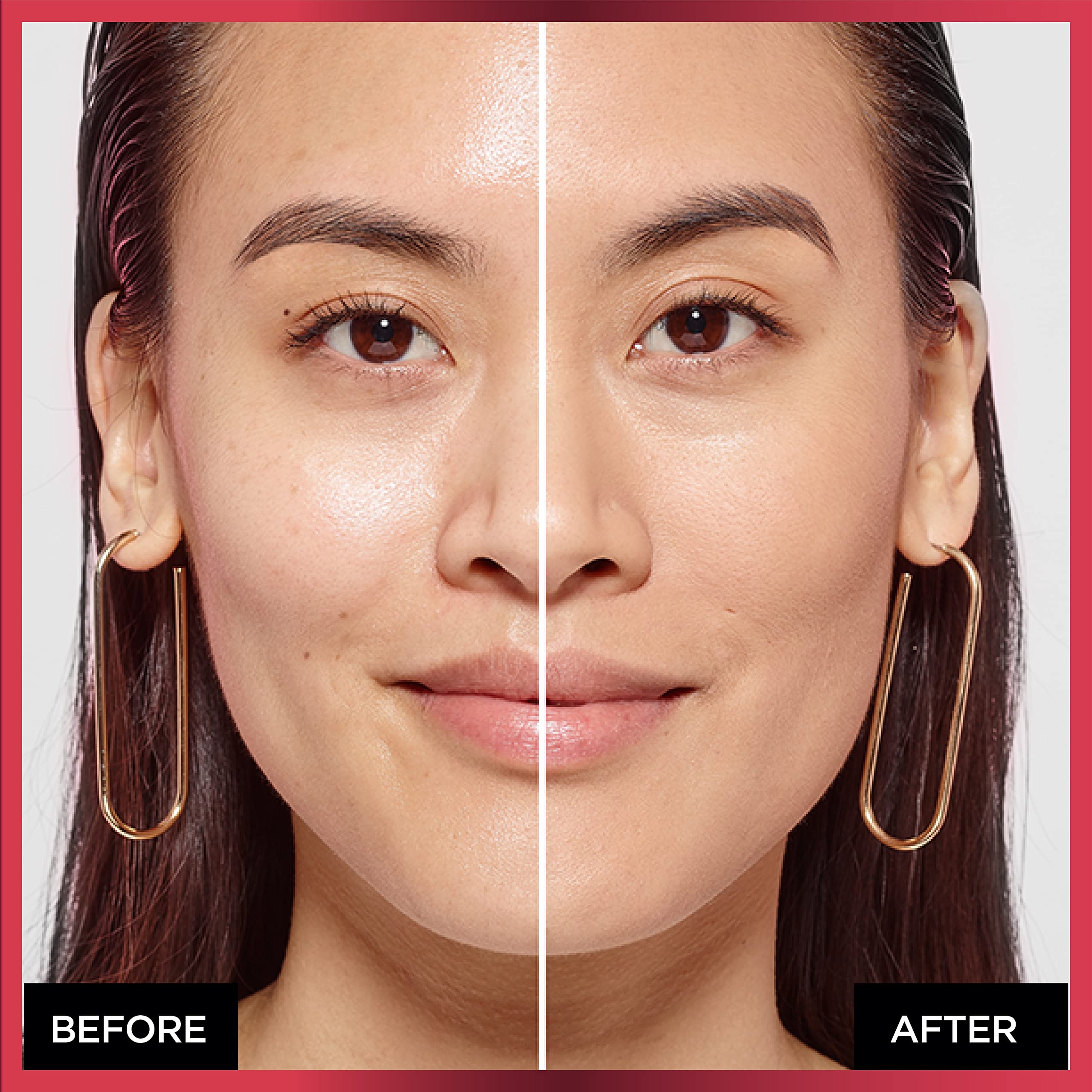 L'Oreal Paris Infallible Fresh Wear Powder closeup highlights natural, non-cakey matte finish.