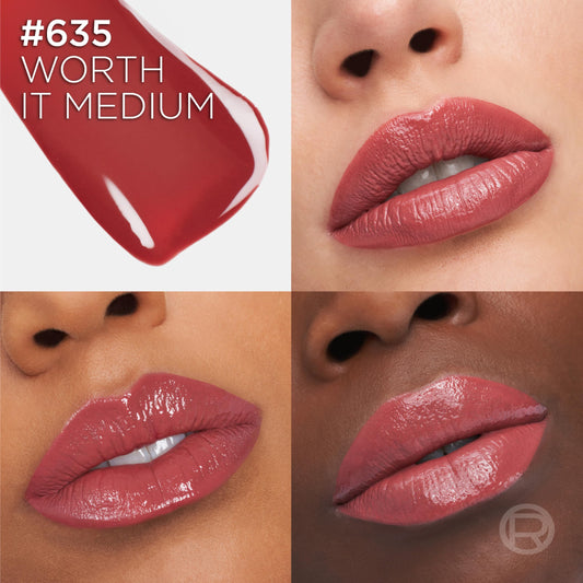 Close-up of the precise applicator delivering bold color in one swipe.