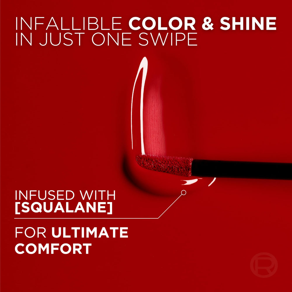 L'Oreal Paris Infallible Lacque Berry Bordeaux precise applicator delivering bold color