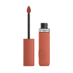 L'Oreal Paris Infallible Matte Resistance Snooze Your Alarm 115 swatch shows long-lasting color