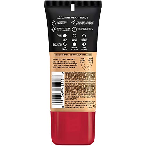 L'Oreal Paris Infallible Pro-Matte Foundation application with fingers for smooth blending.