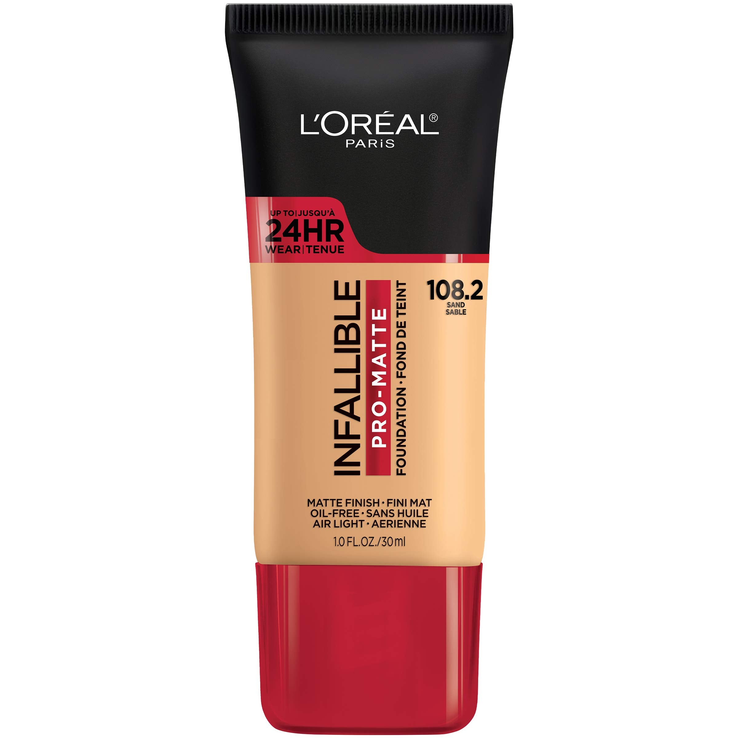 L'Oreal Paris Infallible Pro-Matte Foundation sand bottle offers longwear coverage.
