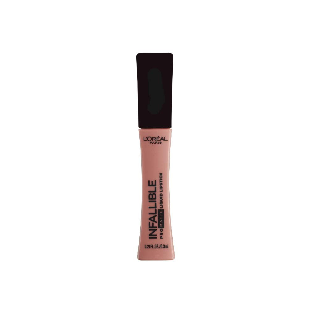 L'Oreal Paris Infallible Pro-Matte Lipstick Angora swatch showing durable matte color