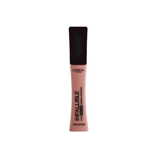 L'Oreal Paris Infallible Pro-Matte Lipstick Angora swatch showing durable matte color