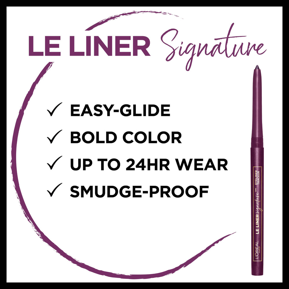 L’Oréal Paris Le Liner Signature twist-up design enables precise, mess-free application